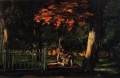 El León y la Cuenca en Jas de Bouffan Paul Cezanne